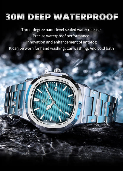PENGAGAR Men’s Square Quartz Watch - SMARTMARTNZ