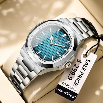 PENGAGAR Men’s Square Quartz Watch - SMARTMARTNZ