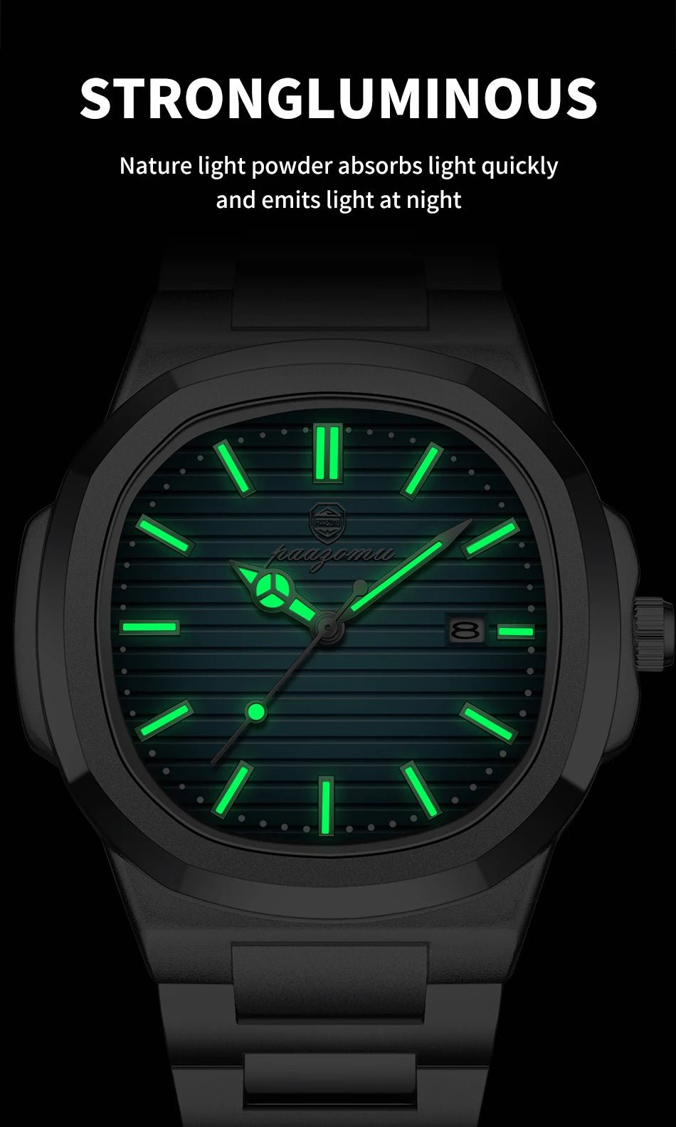 PENGAGAR Men’s Square Quartz Watch - SMARTMARTNZ
