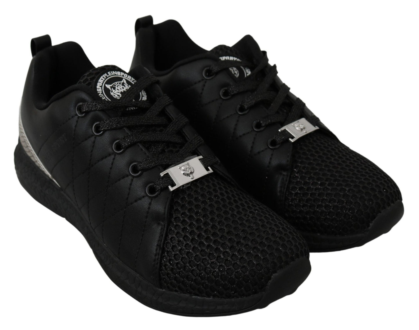Philipp Plein Black Casual Running Sneakers Shoes - SMARTMARTNZ