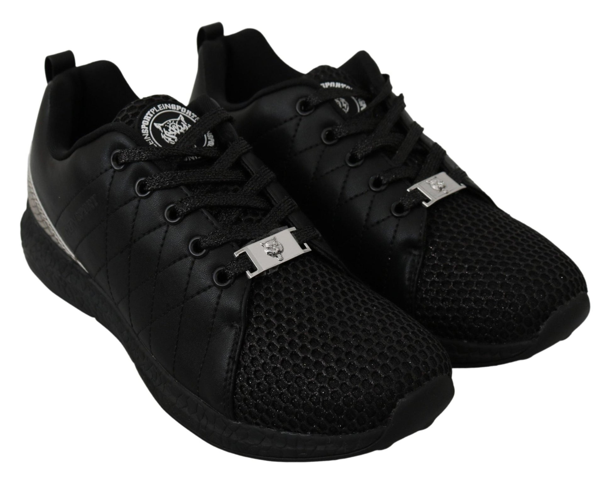 Philipp Plein Black Casual Running Sneakers Shoes - SMARTMARTNZ