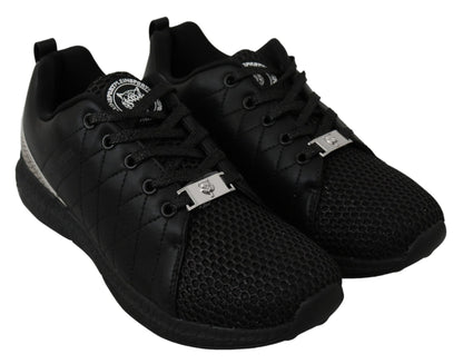Philipp Plein Black Casual Running Sneakers Shoes - SMARTMARTNZ