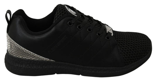 Philipp Plein Black Casual Running Sneakers Shoes - SMARTMARTNZ