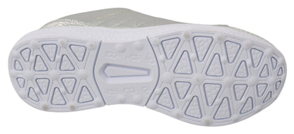Philipp Plein Gisella Silver Polyester Sneakers Shoes - SMARTMARTNZ