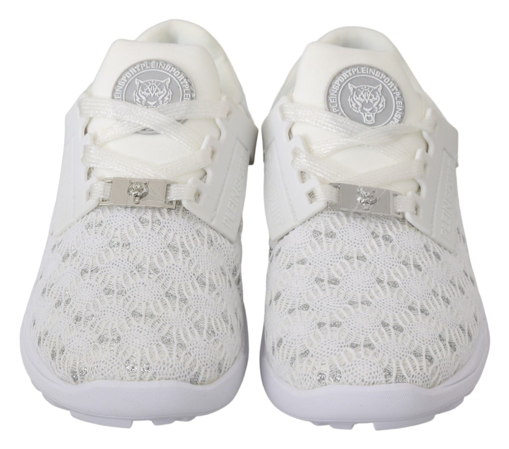 Philipp Plein White Polyester Casual Sneakers Shoes - SMARTMARTNZ