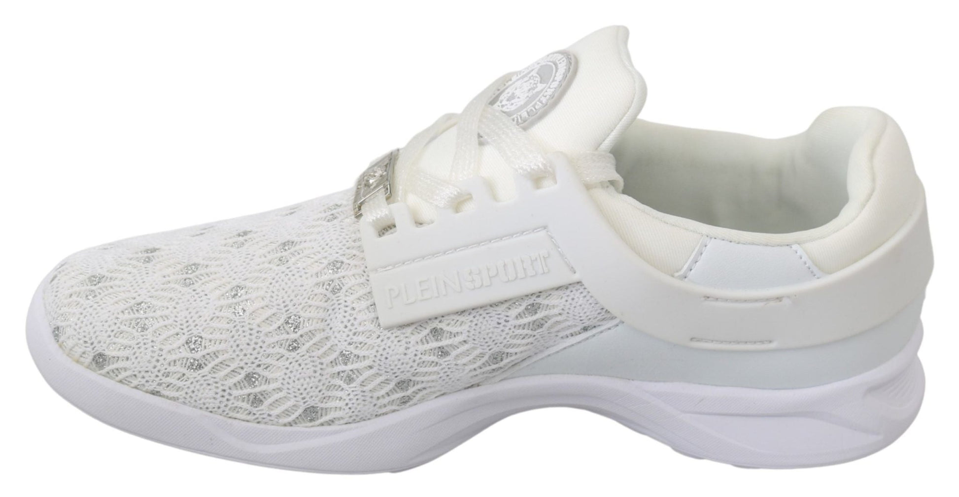 Philipp Plein White Polyester Casual Sneakers Shoes - SMARTMARTNZ