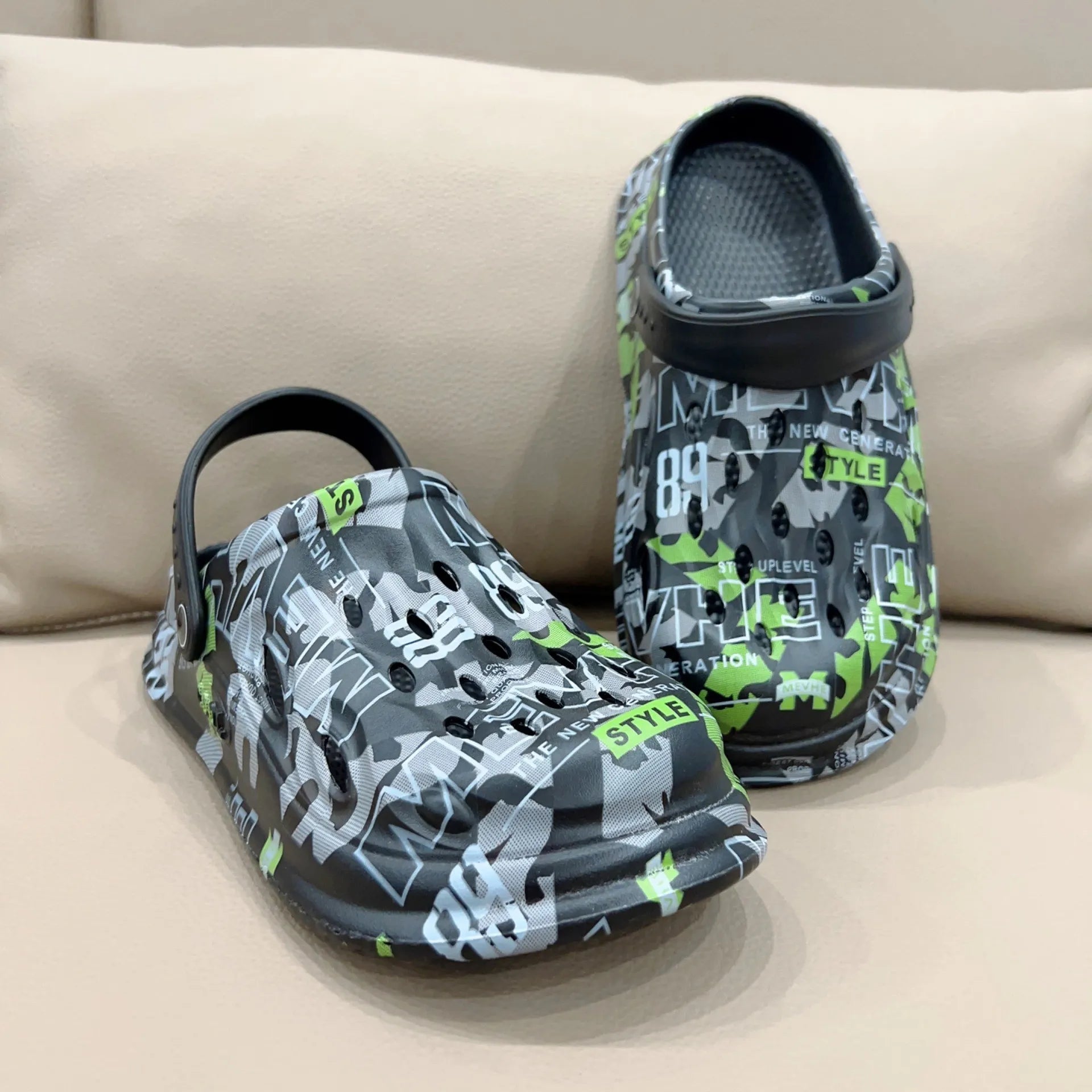 Plus Size Men’s Summer Slippers – Outdoor Thick Sole, Non - Slip EVA Beach Sandals & Garden Clogs (Up to Size 49 - SMARTMARTNZ