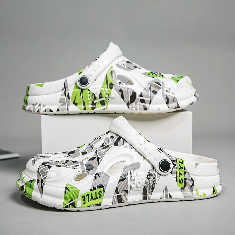 Plus Size Men’s Summer Slippers – Outdoor Thick Sole, Non - Slip EVA Beach Sandals & Garden Clogs (Up to Size 49 - SMARTMARTNZ