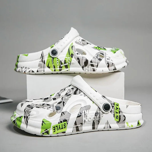 Plus Size Men’s Summer Slippers – Outdoor Thick Sole, Non - Slip EVA Beach Sandals & Garden Clogs (Up to Size 49 - SMARTMARTNZ