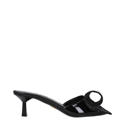 Prada Black Leather Sandals - SMARTMARTNZ