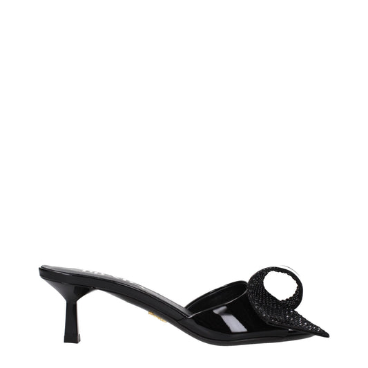 Prada Black Leather Sandals - SMARTMARTNZ