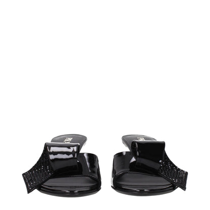 Prada Black Leather Sandals - SMARTMARTNZ