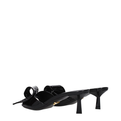 Prada Black Leather Sandals - SMARTMARTNZ