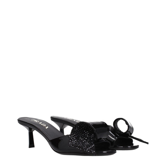 Prada Black Leather Sandals - SMARTMARTNZ