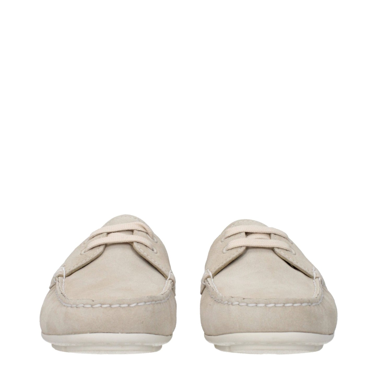 Prada Gray Leather Slip - On Loafers - SMARTMARTNZ