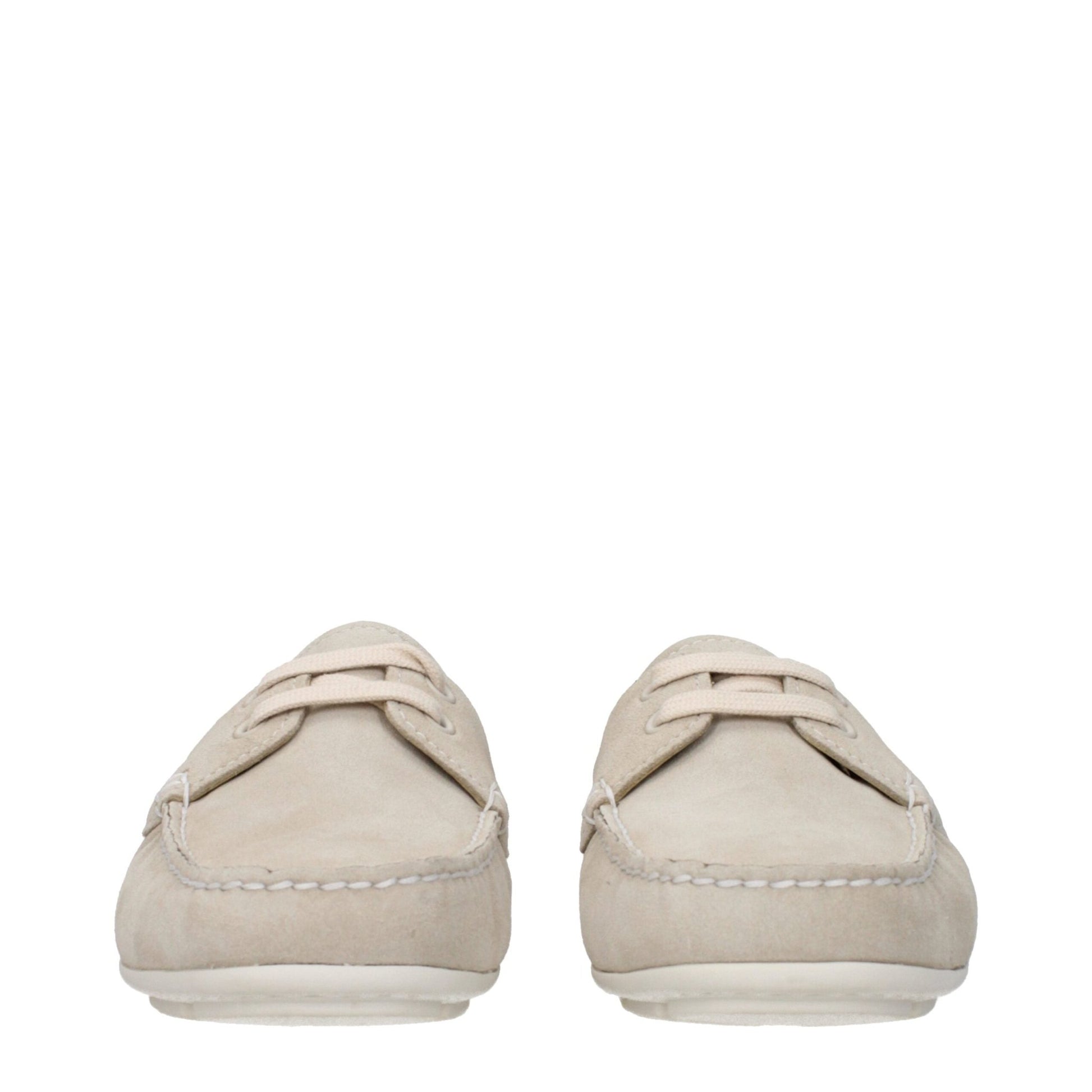 Prada Gray Leather Slip - On Loafers - SMARTMARTNZ