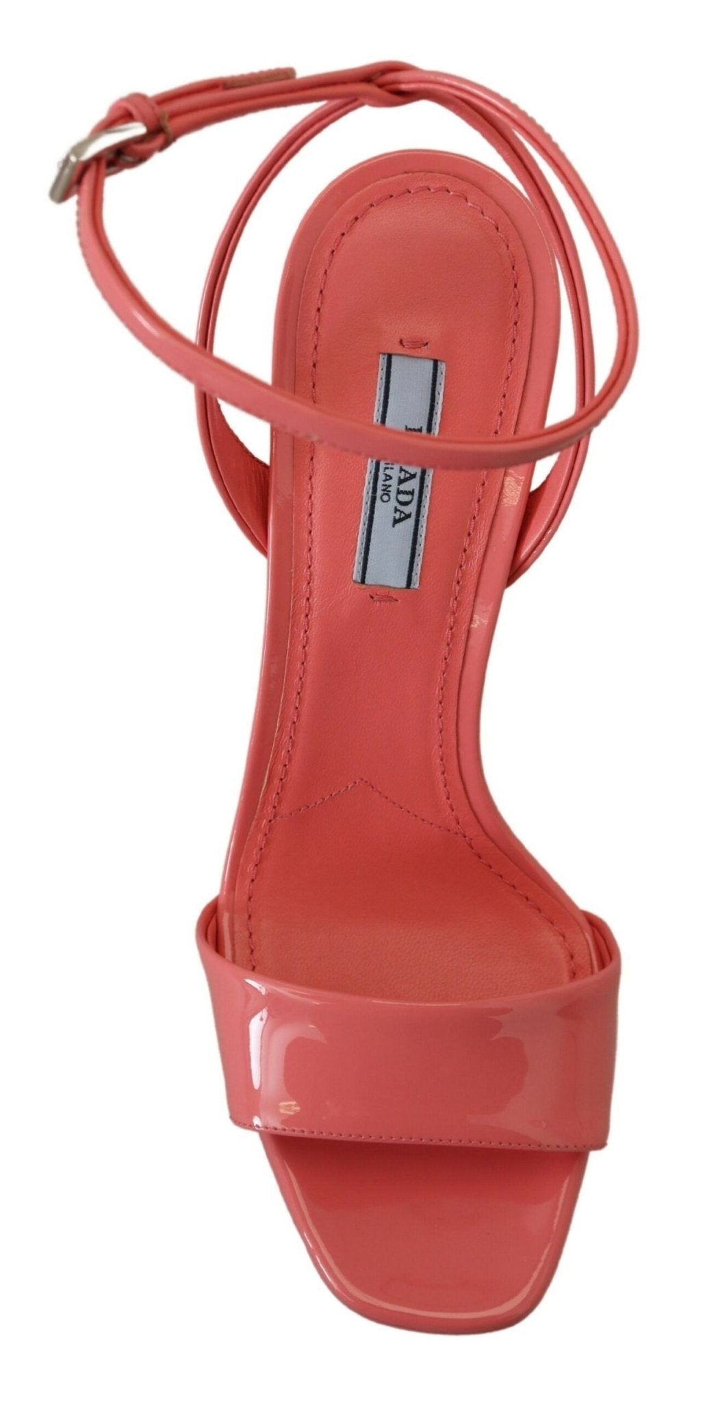 Prada Pink Patent Sandals Ankle Strap Heels Sandal - SMARTMARTNZ