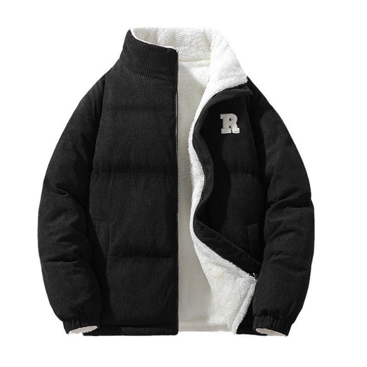 Premium Men’s Double - Sided Overcoat – Faux Cashmere Stand Collar - SMARTMARTNZ