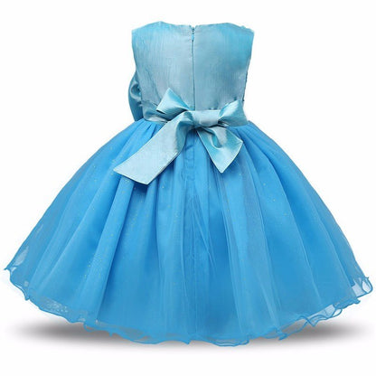 Princess Flower Girl Dress Summer Tutu Wedding Birthday Party Dresses - SMARTMARTNZ