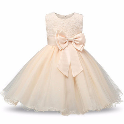 Princess Flower Girl Dress Summer Tutu Wedding Birthday Party Dresses - SMARTMARTNZ