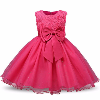 Princess Flower Girl Dress Summer Tutu Wedding Birthday Party Dresses - SMARTMARTNZ