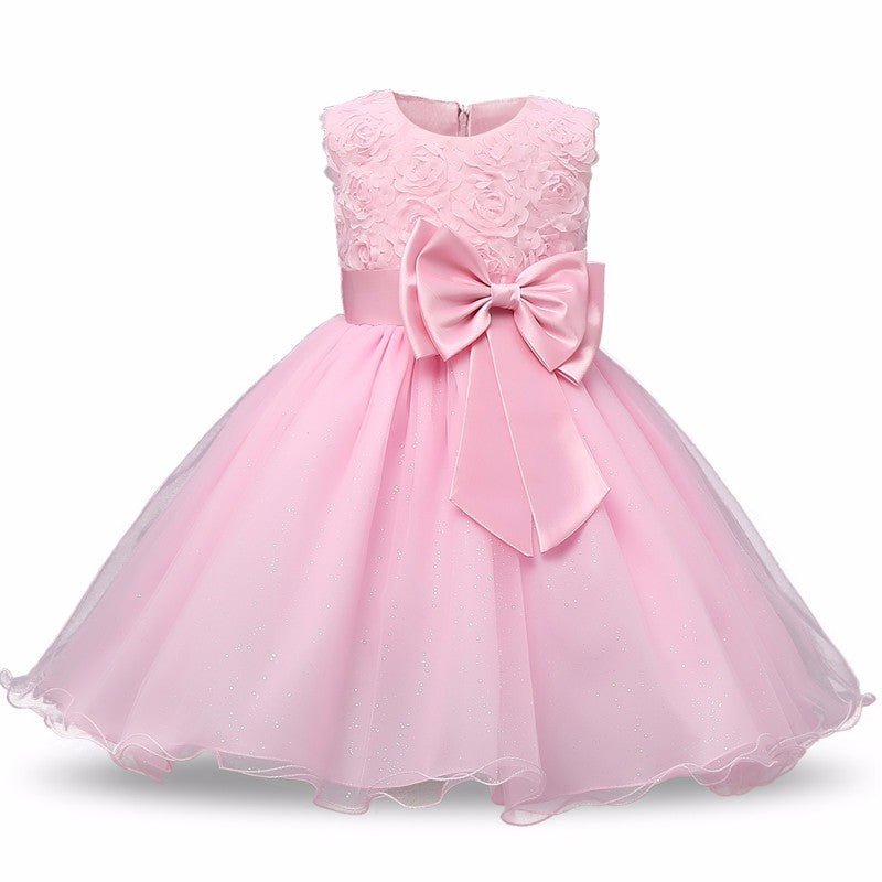 Princess Flower Girl Dress Summer Tutu Wedding Birthday Party Dresses - SMARTMARTNZ