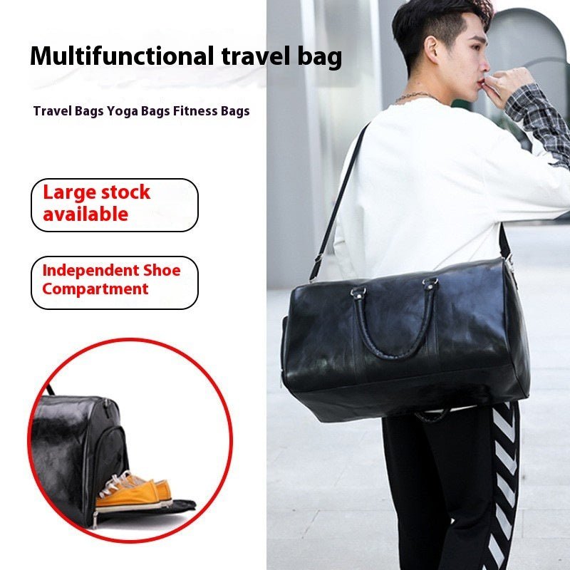 PU Retro Business Travel Bag – Large Capacity - SMARTMARTNZ