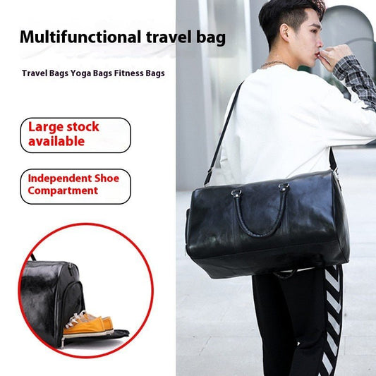 PU Retro Business Travel Bag – Large Capacity - SMARTMARTNZ