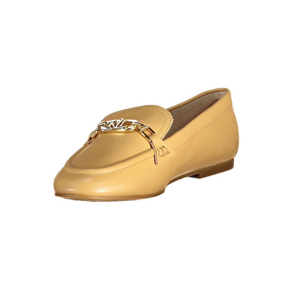 Ralph Lauren Beige Leather Flat Shoe - SMARTMARTNZ