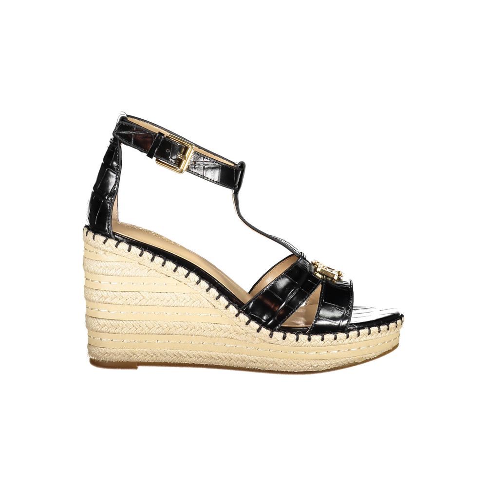 Ralph Lauren Black Polyester Sandal - SMARTMARTNZ