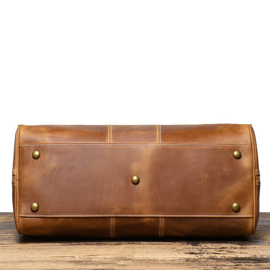 Retro New Men's Genuine Leather Portable Travel Bag - SMARTMARTNZ