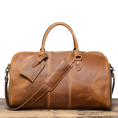 Retro New Men's Genuine Leather Portable Travel Bag - SMARTMARTNZ