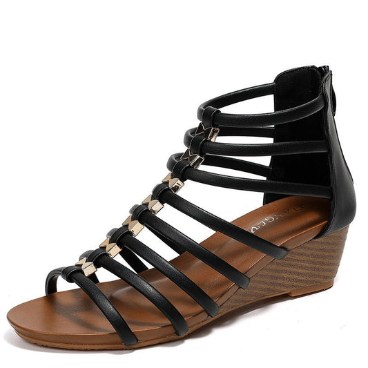 Roman Style Wedge Sandals – Women’s Summer Pick Lightweight • Secure Fit • Travel in Style - SMARTMARTNZ