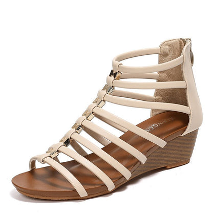 Roman Style Wedge Sandals – Women’s Summer Pick Lightweight • Secure Fit • Travel in Style - SMARTMARTNZ