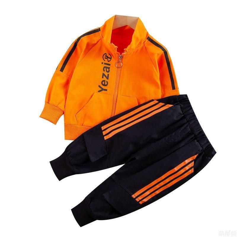 Sports Style Striped Two - piece Children's Clothing Children's Boys And Baby Casual Suits - SMARTMARTNZ