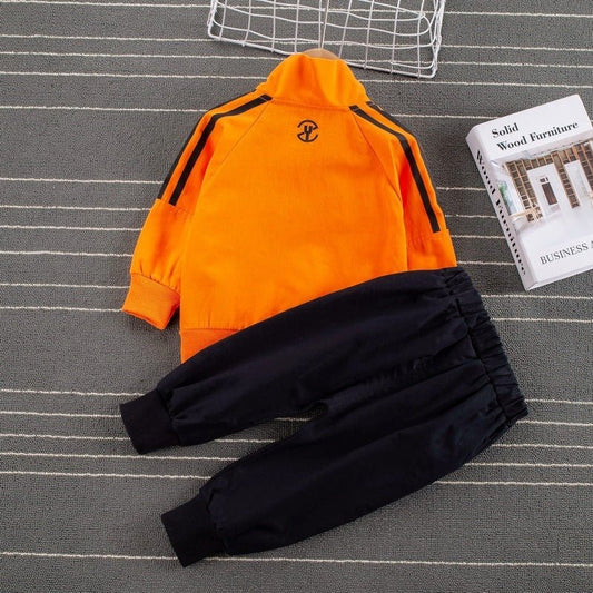 Sports Style Striped Two - piece Children's Clothing Children's Boys And Baby Casual Suits - SMARTMARTNZ