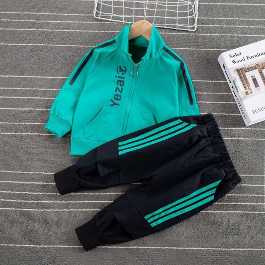 Sports Style Striped Two - piece Children's Clothing Children's Boys And Baby Casual Suits - SMARTMARTNZ