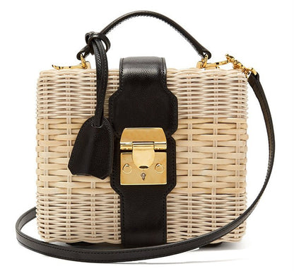 Straw Crossbody Bag – Perfect for Vacation & Beach Days Lightweight, Breezy & Stylish Summer Essential - SMARTMARTNZ