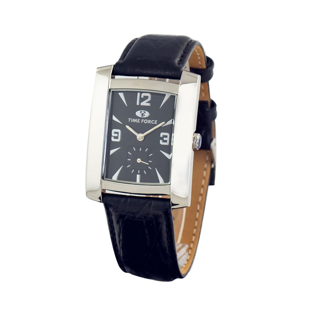 Time Force Black Leather Watch - SMARTMARTNZ
