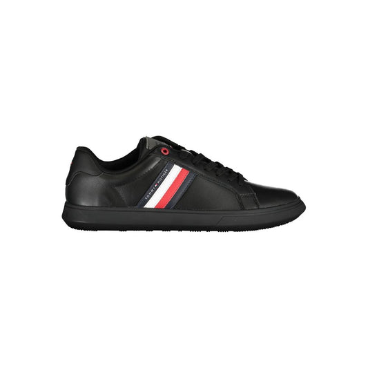 Tommy Hilfiger Chic Black Sneakers with Iconic Contrast Details - SMARTMARTNZ