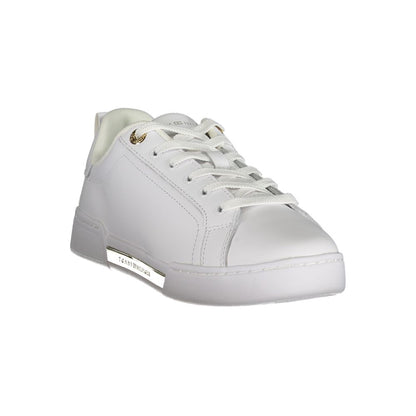 Tommy Hilfiger Chic White Lace - Up Sneakers with Contrast Detail - SMARTMARTNZ
