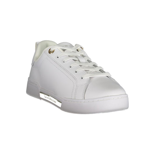 Tommy Hilfiger Chic White Lace - Up Sneakers with Contrast Detail - SMARTMARTNZ