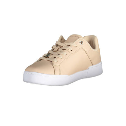 Tommy Hilfiger Pink Leather Women Sneaker - SMARTMARTNZ
