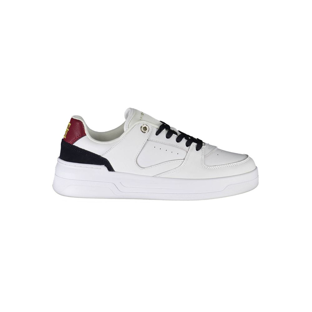 Tommy Hilfiger White Leather Women Sneaker - SMARTMARTNZ