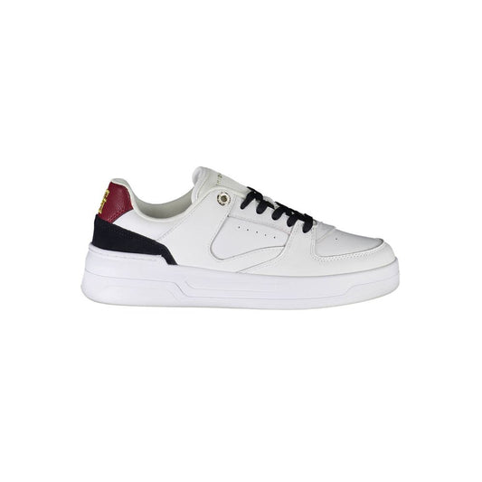 Tommy Hilfiger White Leather Women Sneaker - SMARTMARTNZ