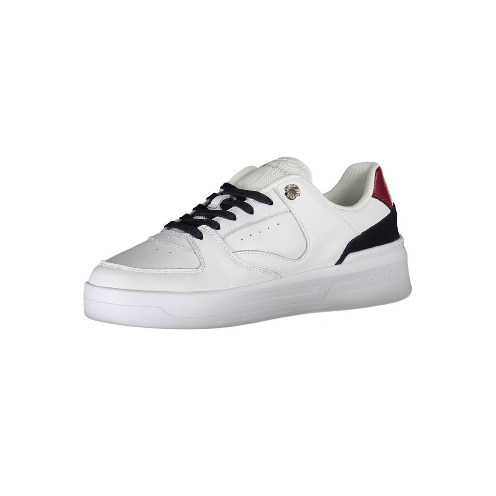 Tommy Hilfiger White Leather Women Sneaker - SMARTMARTNZ
