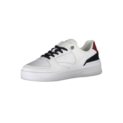 Tommy Hilfiger White Leather Women Sneaker - SMARTMARTNZ