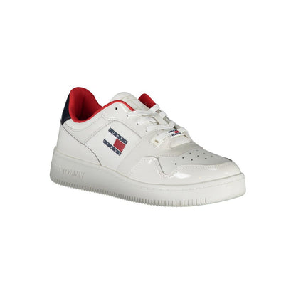 Tommy Hilfiger White Leather Women Sneaker - SMARTMARTNZ