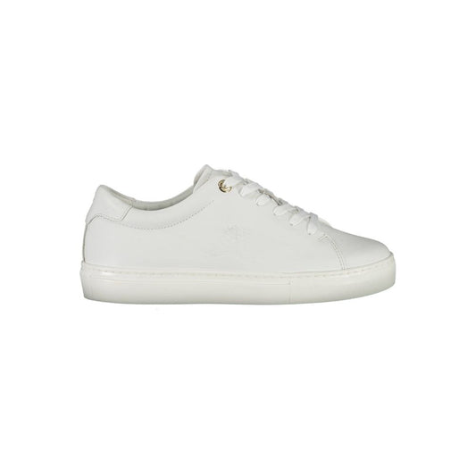 Tommy Hilfiger White Leather Women Sneaker - SMARTMARTNZ