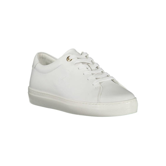 Tommy Hilfiger White Leather Women Sneaker - SMARTMARTNZ